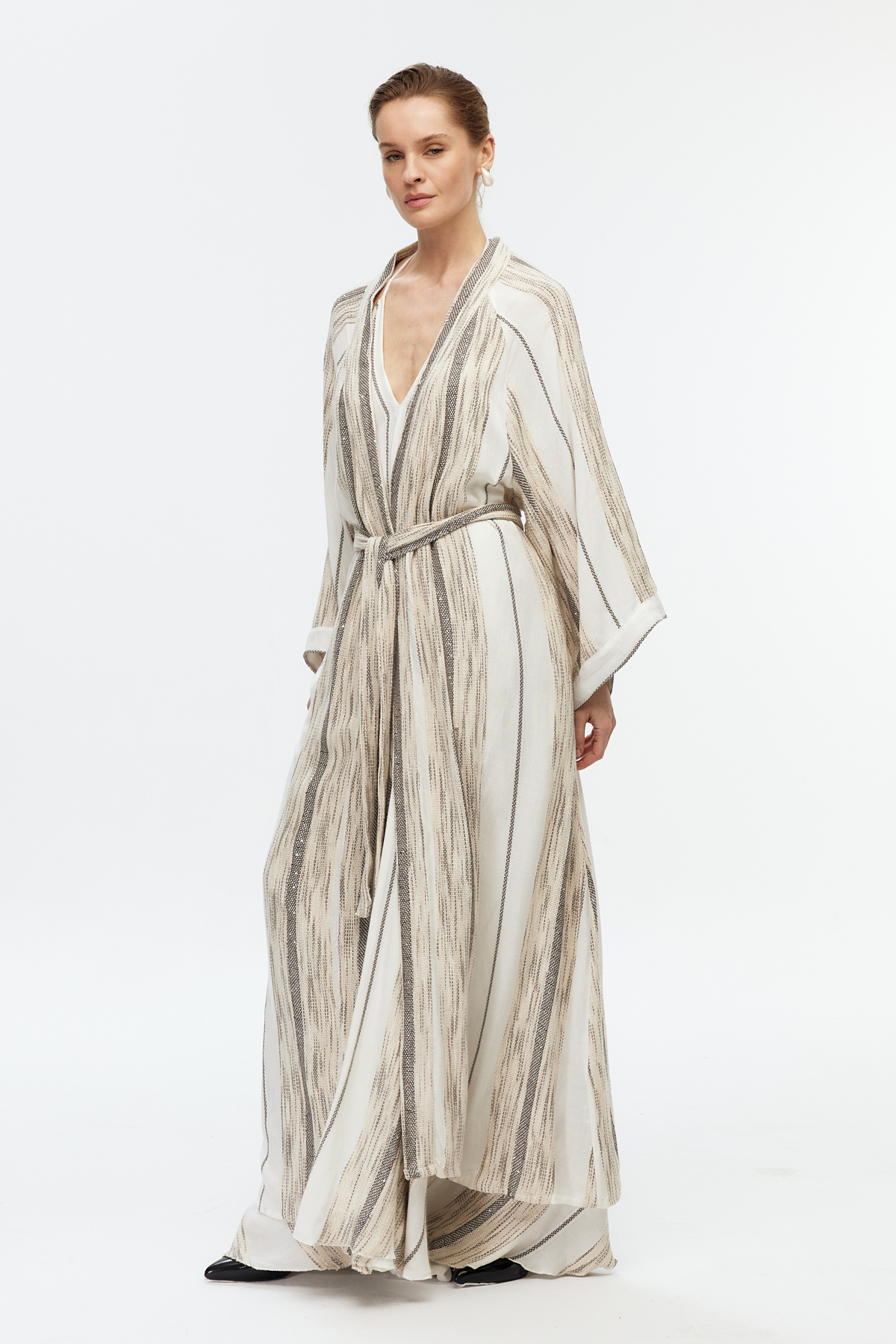 Kușaklı uzun kimono 2