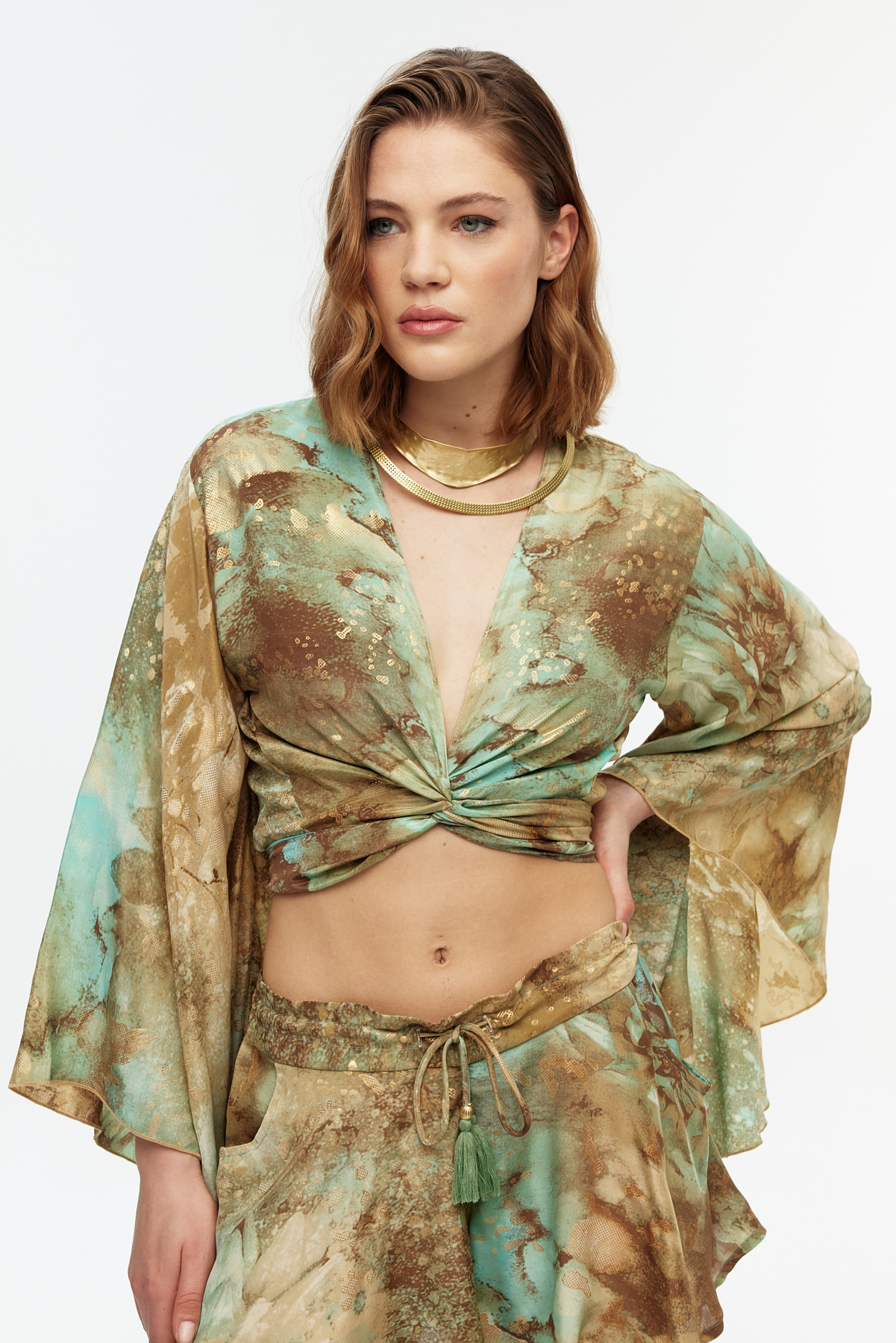 Crop top şort etek takım 3