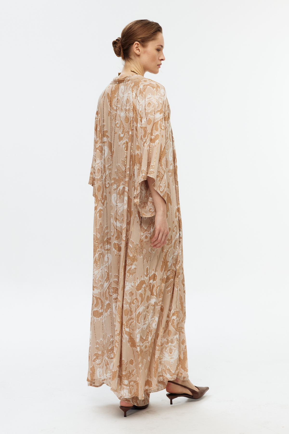Bohem desenli uzun kimono 4
